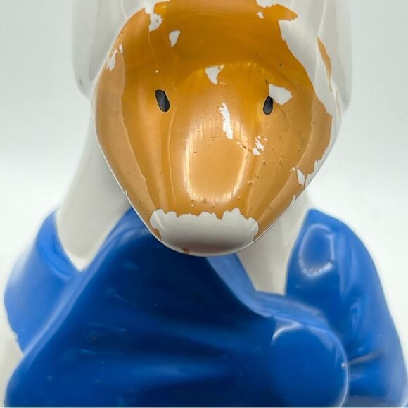 - Vintage hand painted goose cookie jar with flaws - Picture 5 of 10